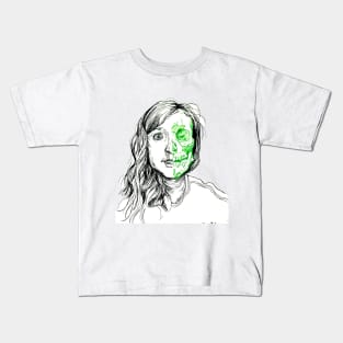 Half Dead (a self portrait) Kids T-Shirt